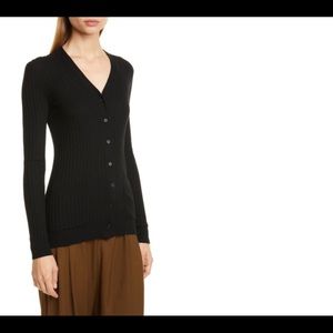 Vince Cardigan -  Ribbed Skinny Cashmere Cardigan - Size S